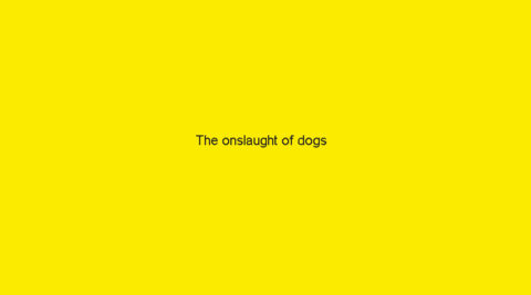 “The onslaught of dogs”